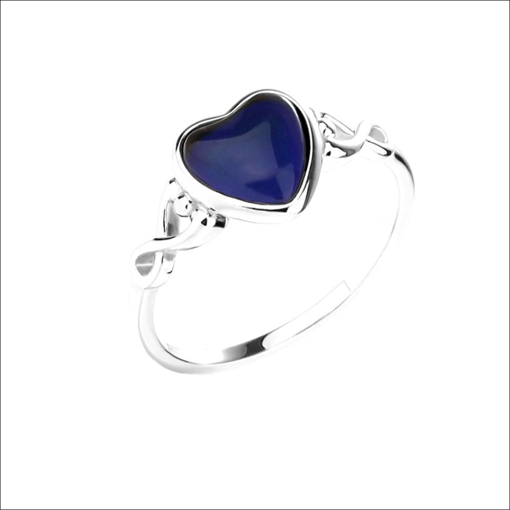 .925 Sterling Silver Mood Ring Changes Colors Wit… - image 1